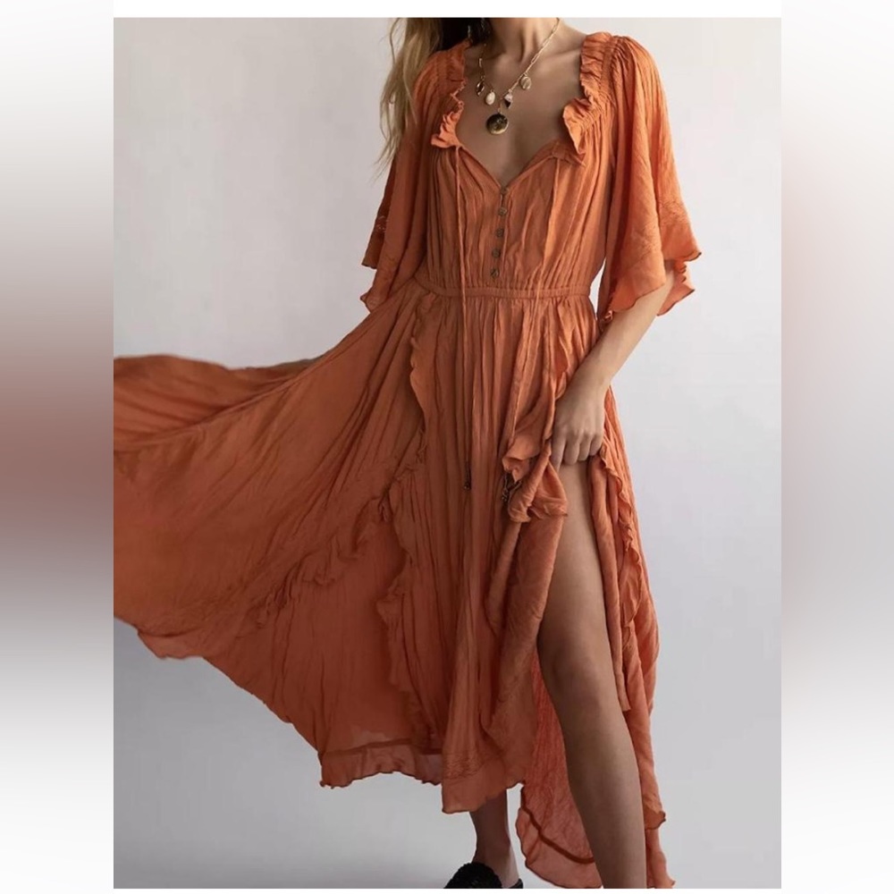 Free people beach bliss maxi dress in sold out color.